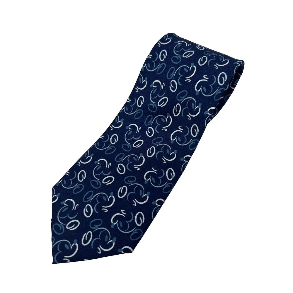 Walt Disney‎ World Blue Necktie 100% Silk Featuring Mickey